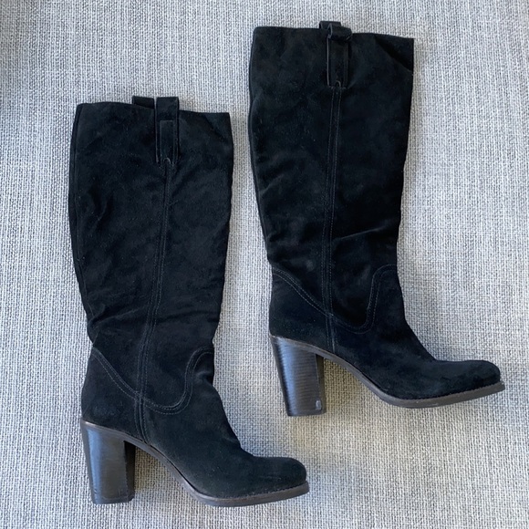BCBG Suede Pull on Knee High Boots - Picture 3 of 11